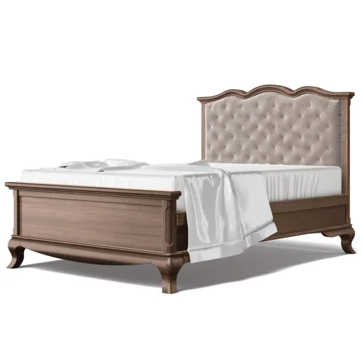 Romina Cleopatra kinderbed hoofdbord gestoffeerd 140 cm