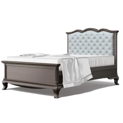 Romina Cleopatra kinderbed hoofdbord gestoffeerd 140 cm