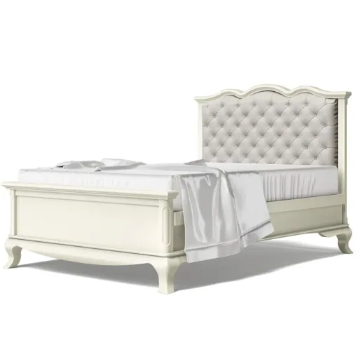 Romina Cleopatra kinderbed hoofdbord gestoffeerd 140 cm