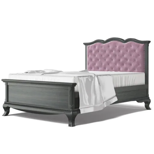 Romina Cleopatra kinderbed hoofdbord gestoffeerd 140 cm