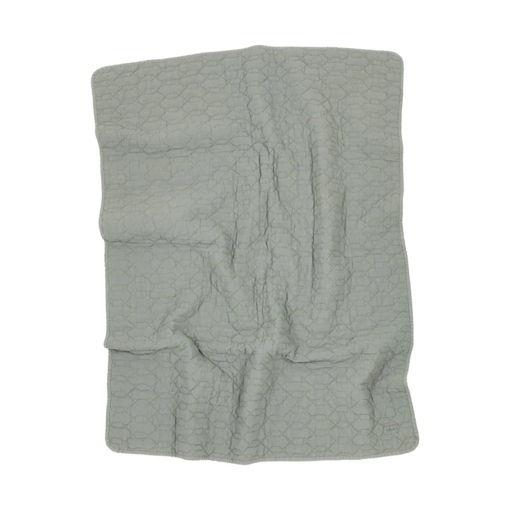 Nobodinoz WABI SABI babydeken, katoen, 100 x 135 cm, kleur: azuurblauw
