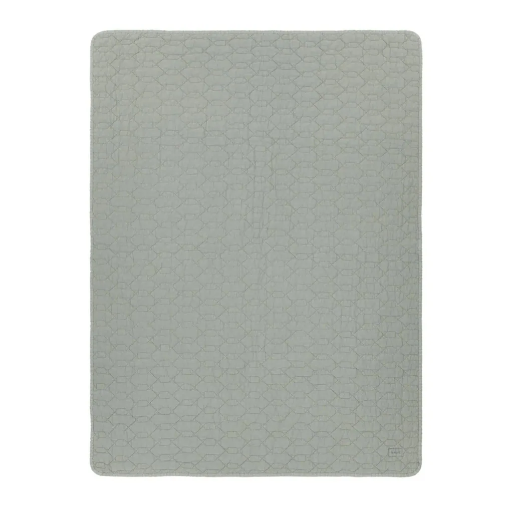 Nobodinoz WABI SABI babydeken, katoen, 100 x 135 cm, kleur: azuurblauw