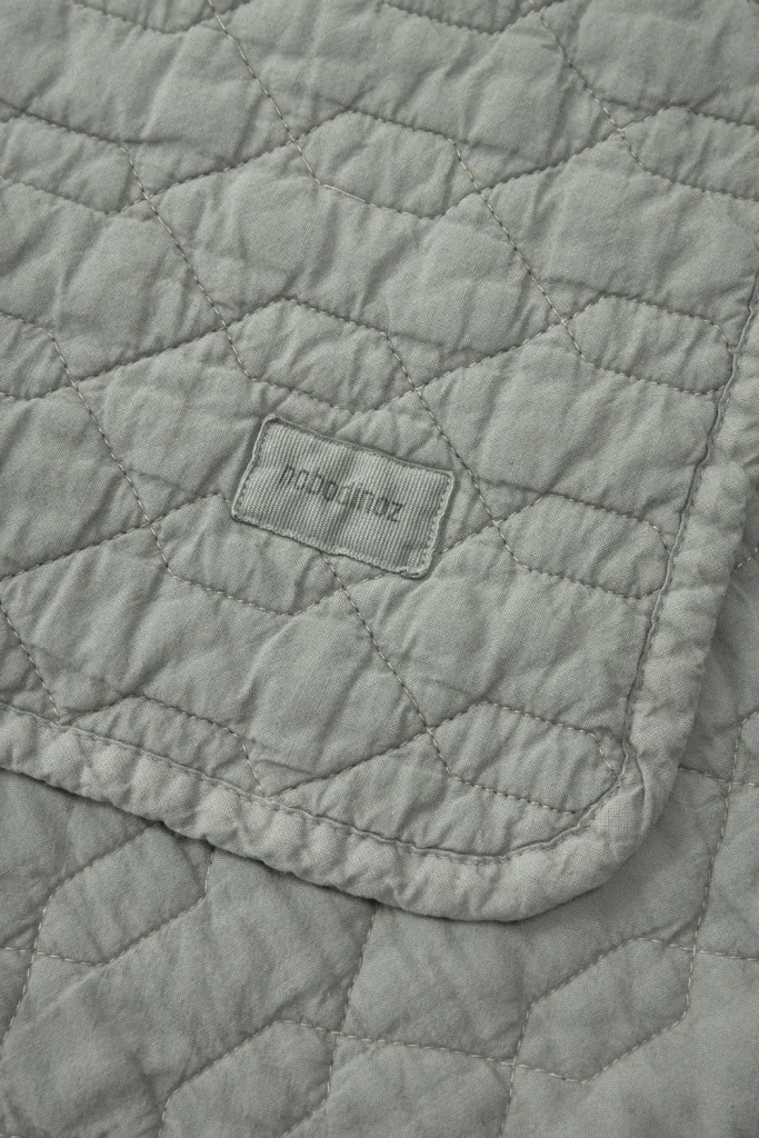 Nobodinoz WABI SABI babydeken, katoen, 100 x 135 cm, kleur: azuurblauw