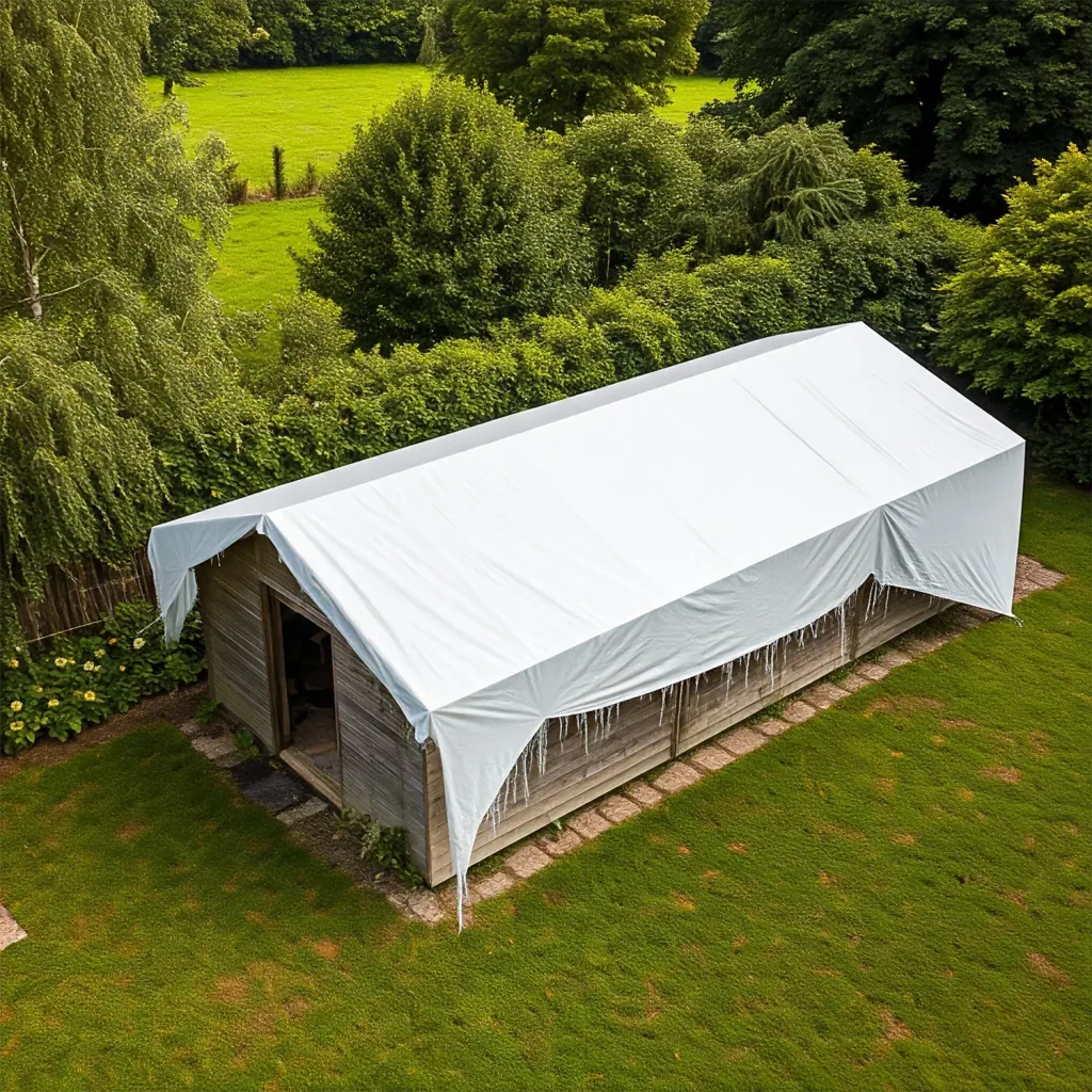 wit 650 g/m² PVC 6 x 12m (72m²) Zeil