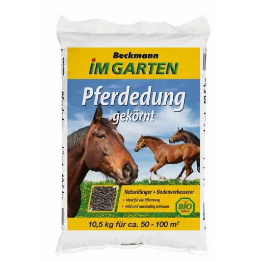 Paardenmestkorrels, 10,5 kg, voor ca. 50–100 m², geschikt voor biologische teelt