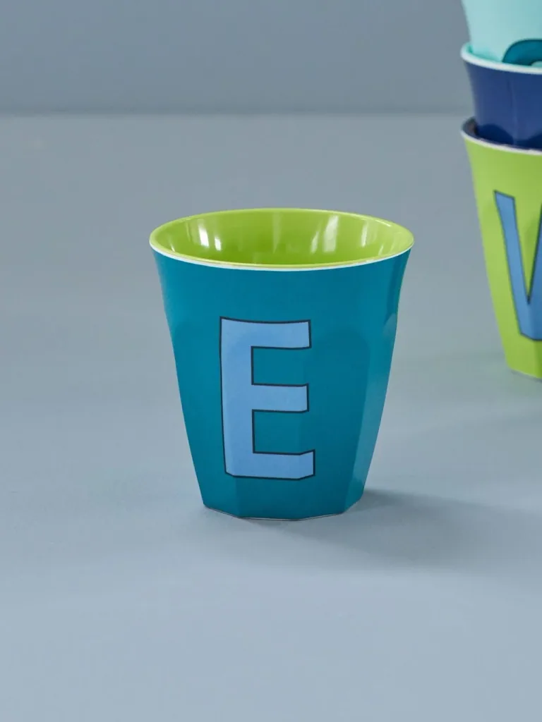RICE beker - E, 250 ml, melamine, kleur: smaragdgroen