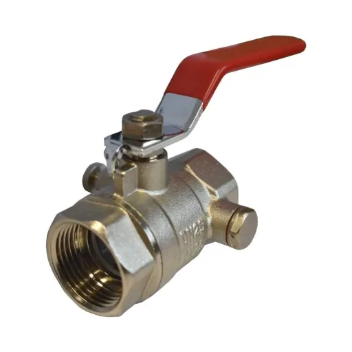 Hendel kogelklep met aftap 1 1/2"