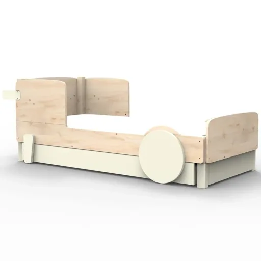 Mathy by Bols Einzelbett "Discovery" met bedlade, Kleurelementen: Basalt grijs