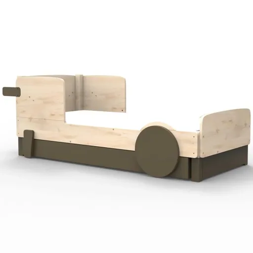 Mathy by Bols Einzelbett "Discovery" met bedlade, Kleurelementen: Basalt grijs