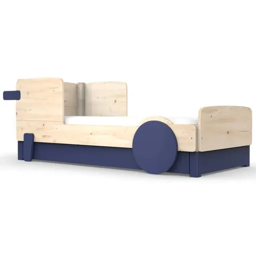 Mathy by Bols Einzelbett "Discovery" met bedlade, Kleurelementen: Basalt grijs