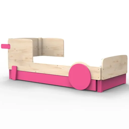 Mathy by Bols Einzelbett "Discovery" met bedlade, Kleurelementen: Basalt grijs