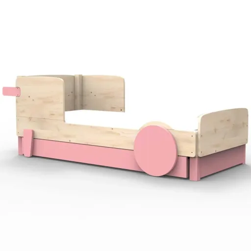 Mathy by Bols Einzelbett "Discovery" met bedlade, Kleurelementen: Basalt grijs