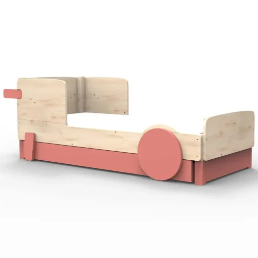 Mathy by Bols Einzelbett "Discovery" met bedlade, Kleurelementen: Basalt grijs