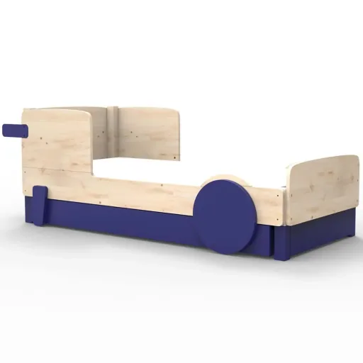 Mathy by Bols Einzelbett "Discovery" met bedlade, Kleurelementen: Basalt grijs