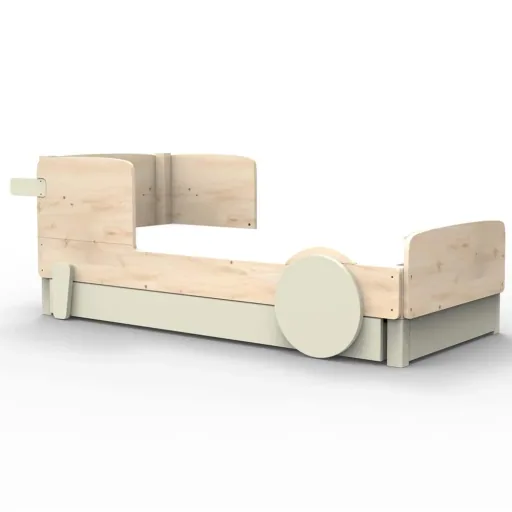 Mathy by Bols Einzelbett "Discovery" met bedlade, Kleurelementen: Basalt grijs