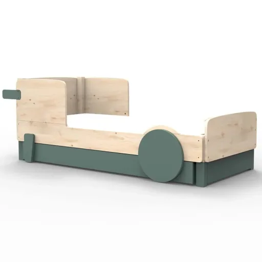 Mathy by Bols Einzelbett "Discovery" met bedlade, Kleurelementen: Basalt grijs
