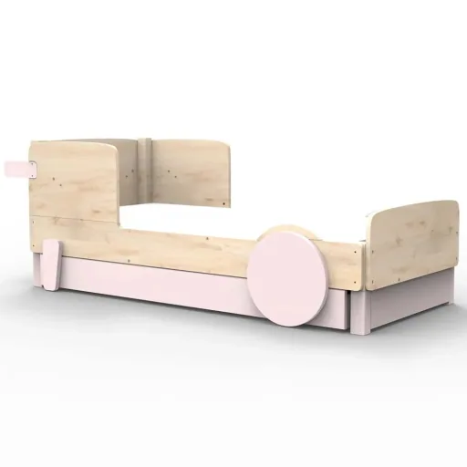 Mathy by Bols Einzelbett "Discovery" met bedlade, Kleurelementen: Basalt grijs