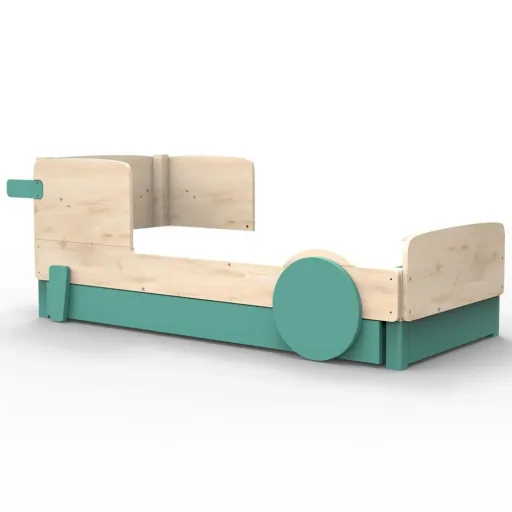 Mathy by Bols Einzelbett "Discovery" met bedlade, Kleurelementen: Basalt grijs