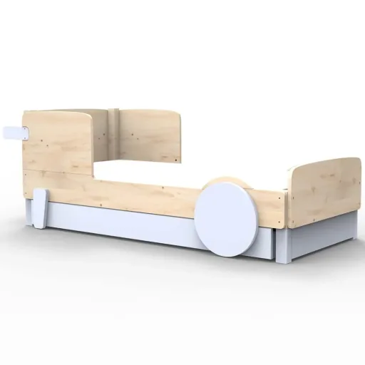 Mathy by Bols Einzelbett "Discovery" met bedlade, Kleurelementen: Basalt grijs