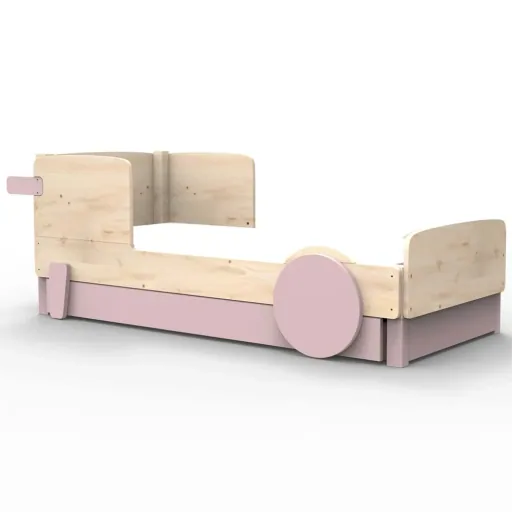 Mathy by Bols Einzelbett "Discovery" met bedlade, Kleurelementen: Basalt grijs