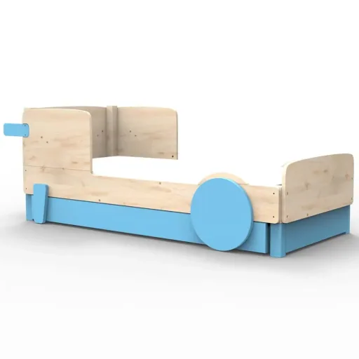 Mathy by Bols Einzelbett "Discovery" met bedlade, Kleurelementen: Basalt grijs