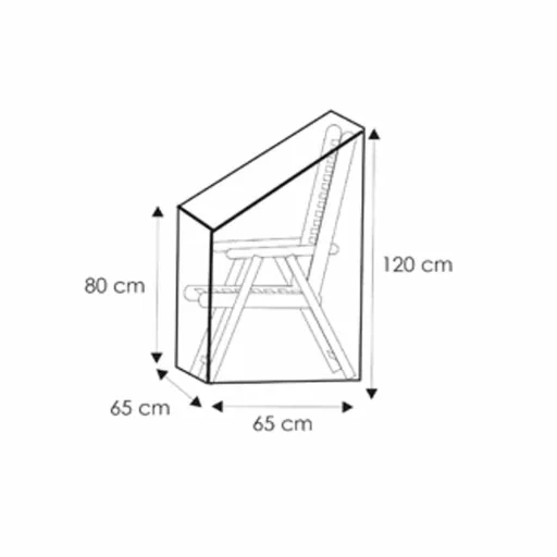 Transparante Tuinstoel Beschermhoes - Afdekhoes Verstelbare Stoel 65x65x120/80 cm