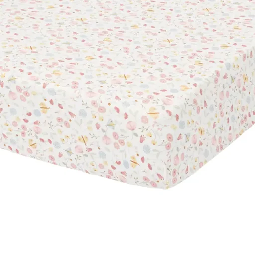 Little Dutch ledikantlaken 70x140 "Bloemen & Vlinders