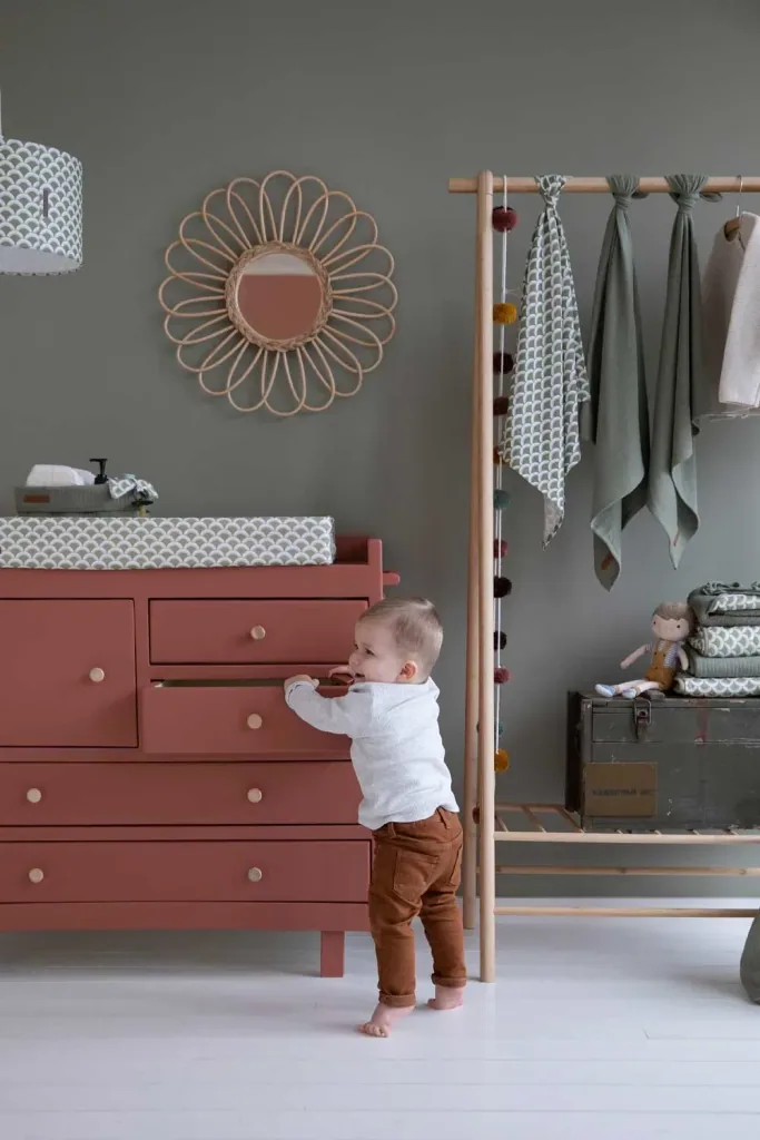 Little Dutch aankleedkussen smal effen olijf "Pure Olive, Wrap: alleen gerelateerd
