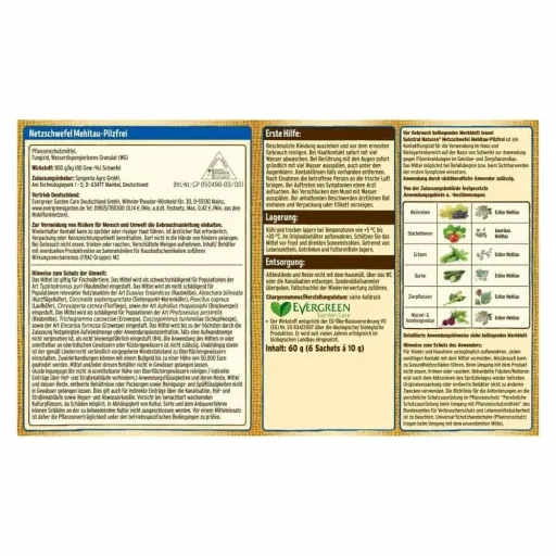 Bio Netzschwefel 60g - Meeldauw en Schimmel Bestrijden