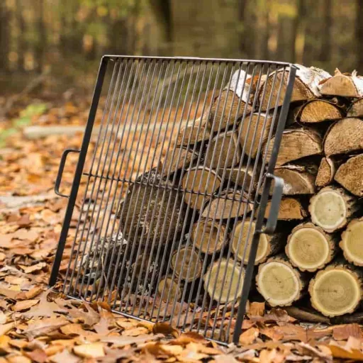 Vierkante Grillrooster Vuurschaal 60cm - Robuust Natuurstaal