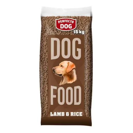 Hondenvoer lam en rijst 15kg, droogvoer hond lam, hondenbrokken lam