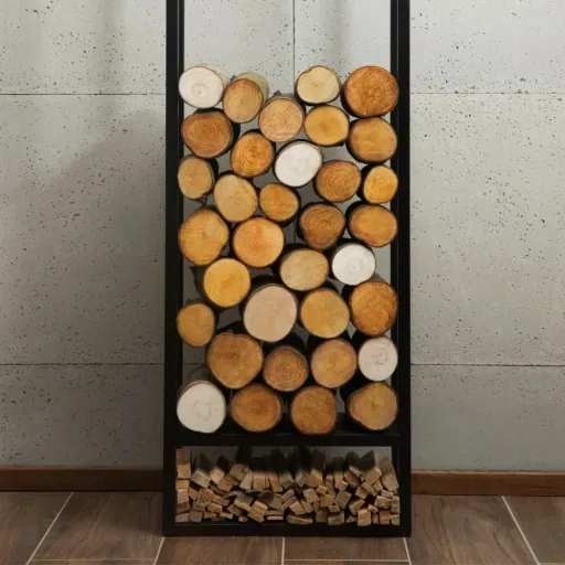 Stalen Houtopslagrek - 150x50x20cm