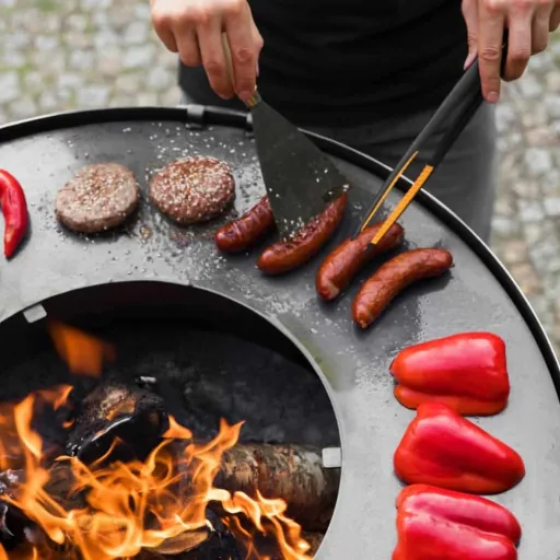 Grillplaat voor Vuurschaal, RVS 102 cm