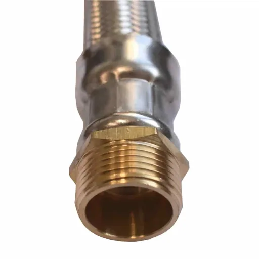 Flexibele waterslang DN25, RVS, 1" aansluiting