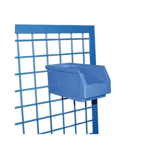 Blauwe kleine opbergkist met deksel