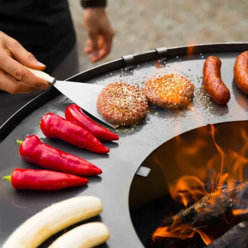 Vuurschaal Grillplaat, RVS 102cm