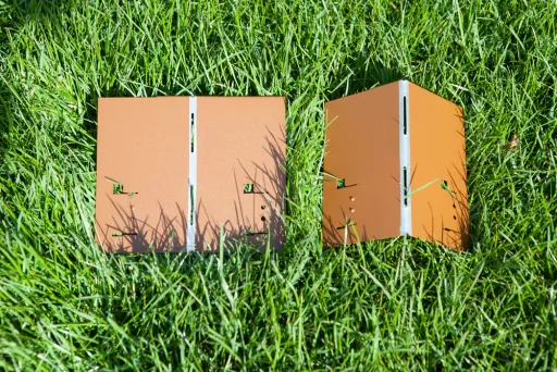 Alu/zink hoek voor metalen gazonrand, 13,5 cm, kleur: grijs