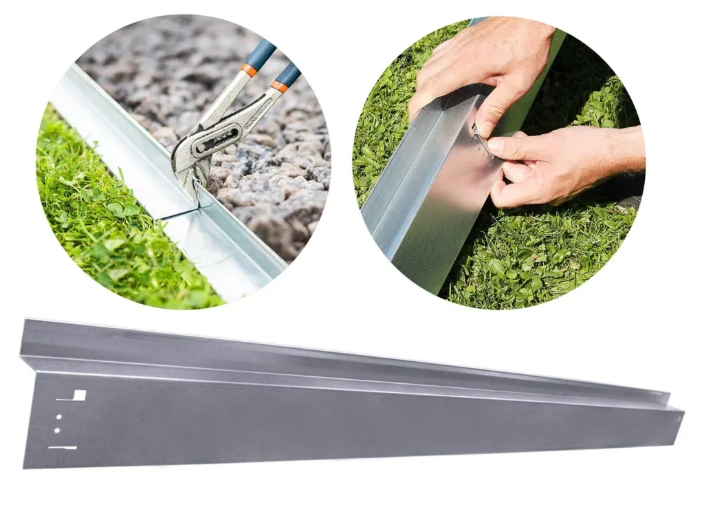 Borderrand Met wielkast met klem 9,5cm x 120cm | Gazonrand | Kantopsluiting