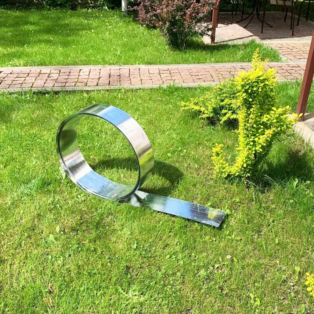 Borderrand afzetlint metaal alu/zink 15 cm x 15 meter | Gazonrand | Kantopsluiting