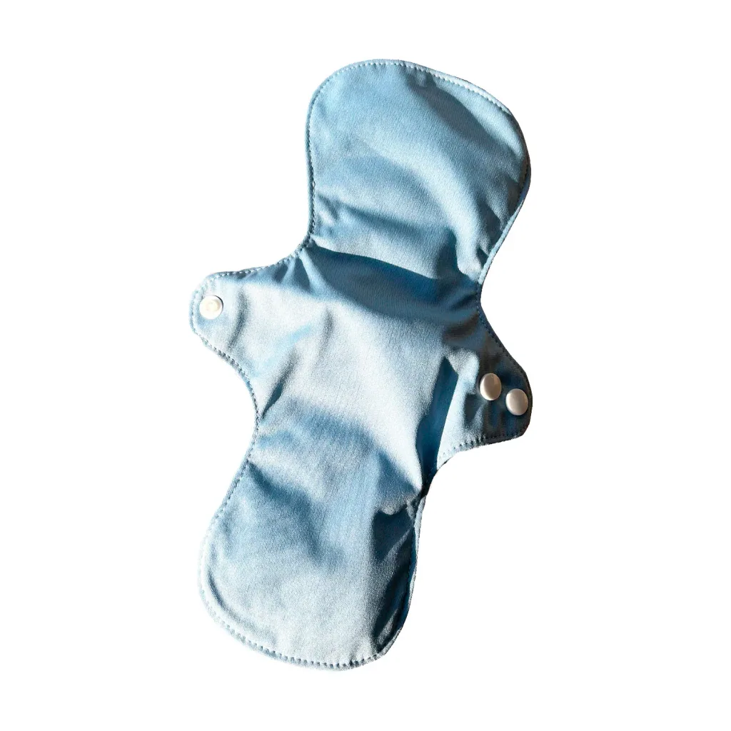 Weekiss Herbruikbare menstruatiepads, herbruikbaar maandverband, Kleur: Lichtblauw