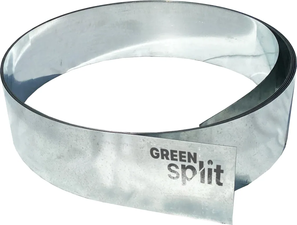 Borderrand afzetlint metaal alu/zink 25 cm x 10 meter | Gazonrand | Kantopsluiting