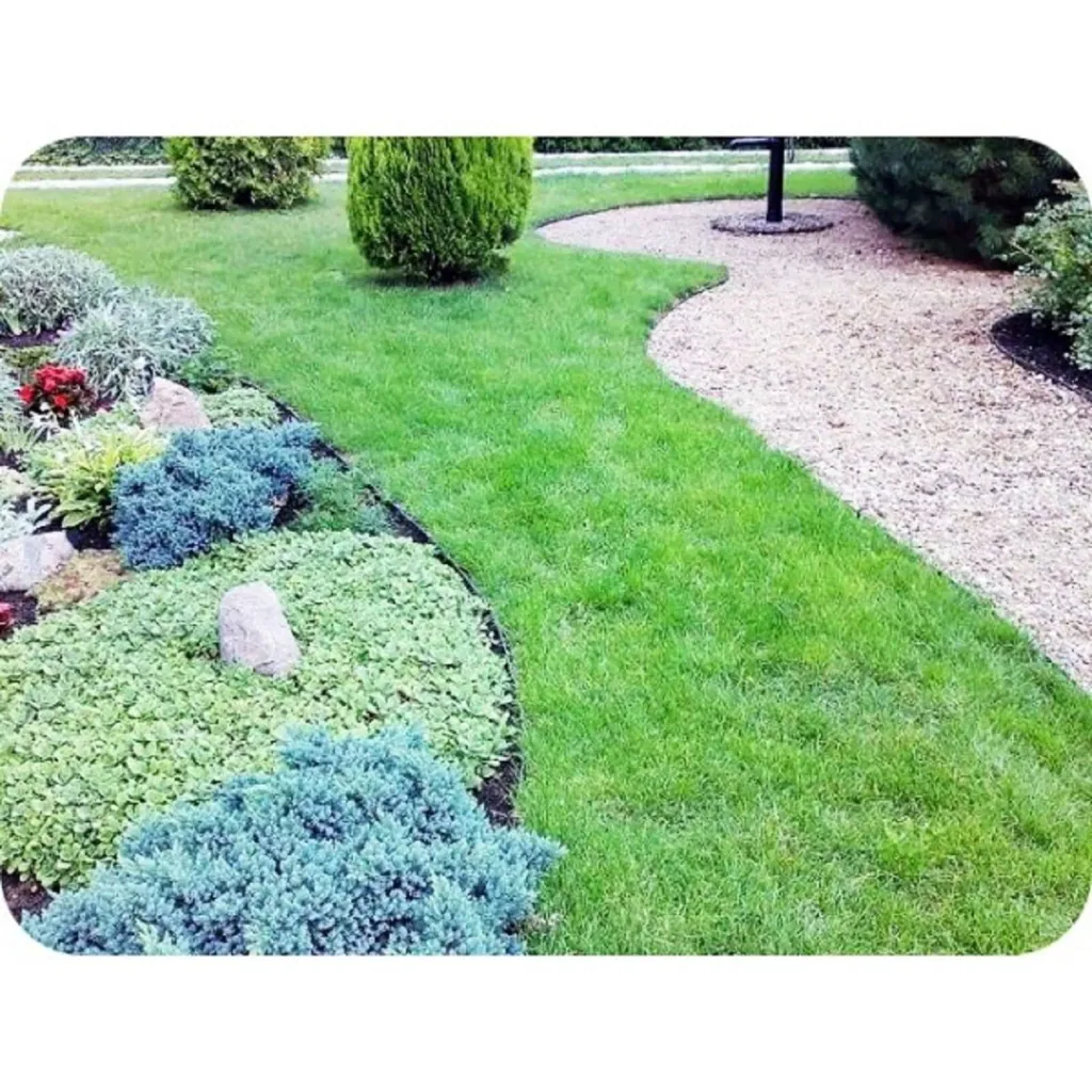 Borderrand van kunststof 15cm x 6m | Gazonrand | Kantopsluiting