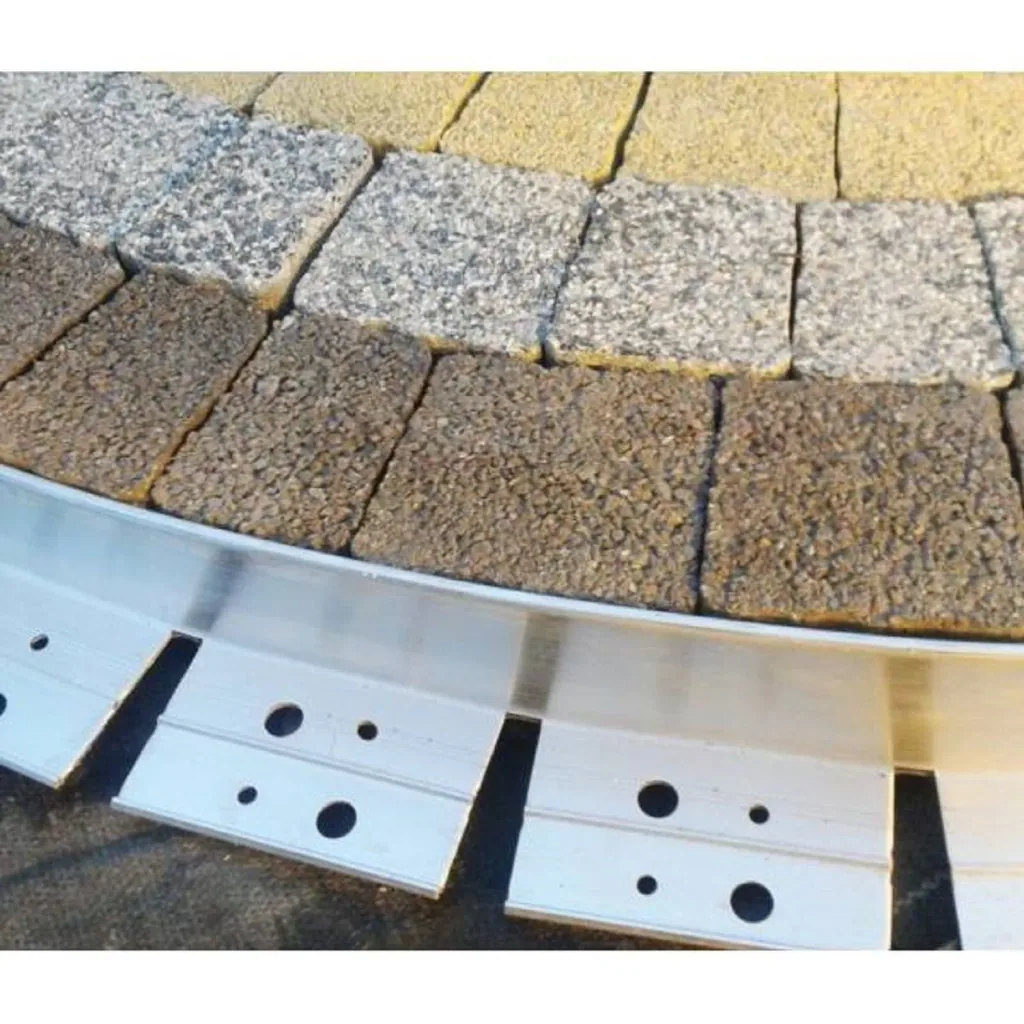 Ultra sterke aluminium Borderrand 38mm x 100cm | Gazonrand | Kantopsluiting