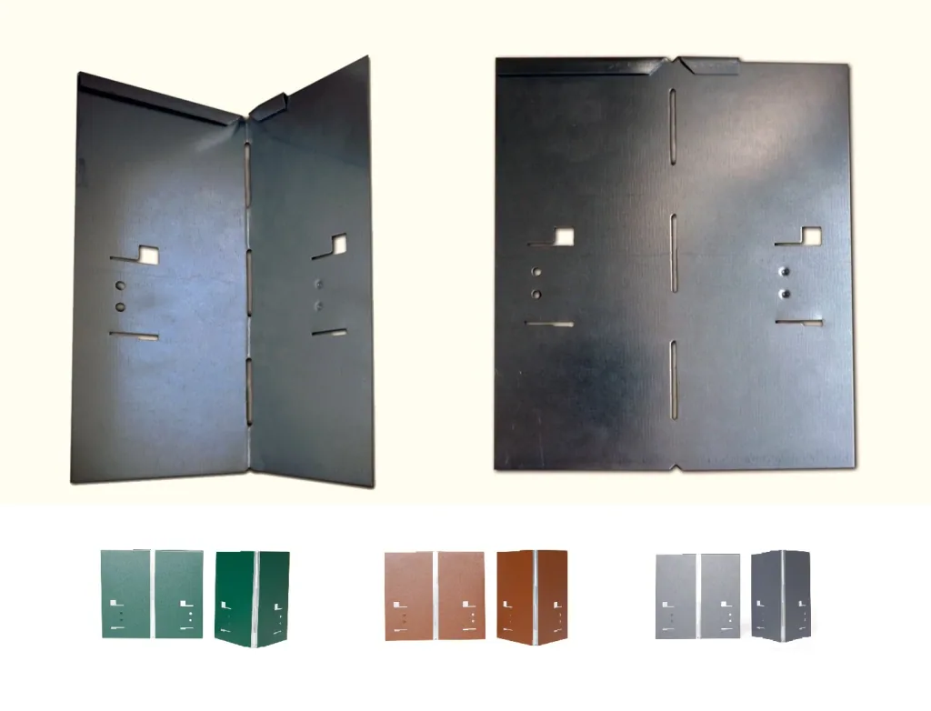 Aluminium/zink hoek voor gazonrand, 13,5 cm, ongeverfd