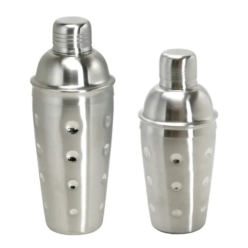 Cocktailshaker 3 delen - RVS met zeef - 500 ml.