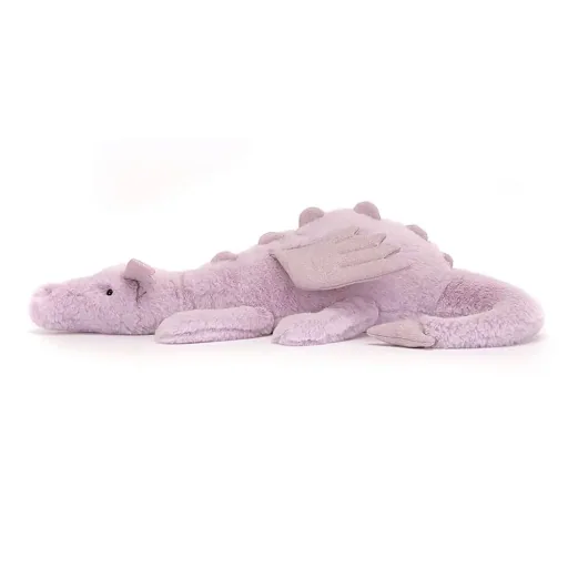 Jellycat Knuffel - Lavender Dragon, Maat: Medium - H12 X B50 CM