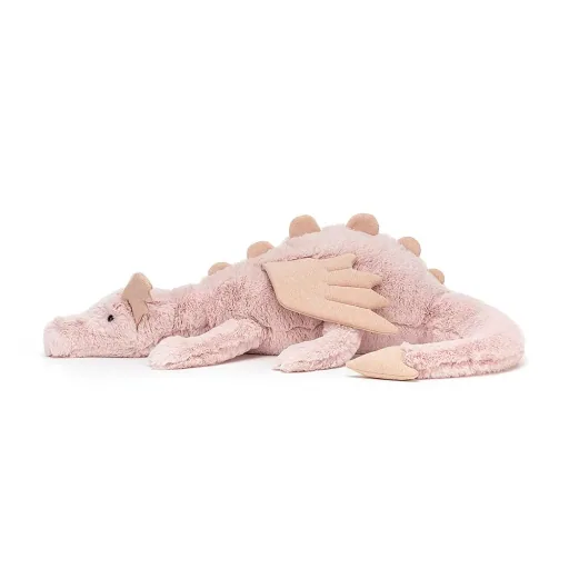 Jellycat Knuffel - Rose Dragon, Maat: Groot - H19 X B66 CM