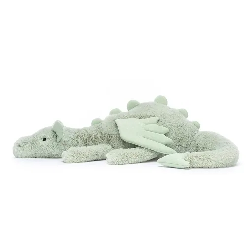 Jellycat Knuffel - Sage Dragon, Maat: Groot - H19 X B66 CM