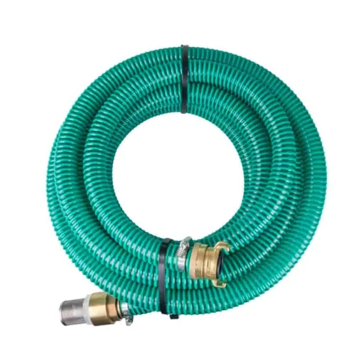 1" PVC Zuigslanggarnituur 4 Meter