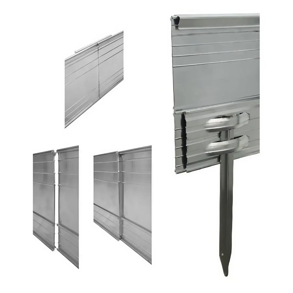 Set van 10 Grondankers set voor Ultra sterke aluminium Borderrand | Bodemanker | Grondverankering